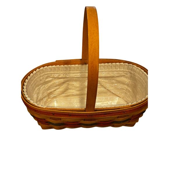 Longaberger Basket 1994 with Liner and Cloth Insert - Picture 2 of 5